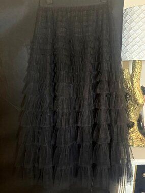 Tiered Net Crinoline Style Skirt